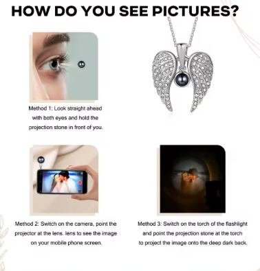 🕊️ Collar Ángel Guardián con Foto