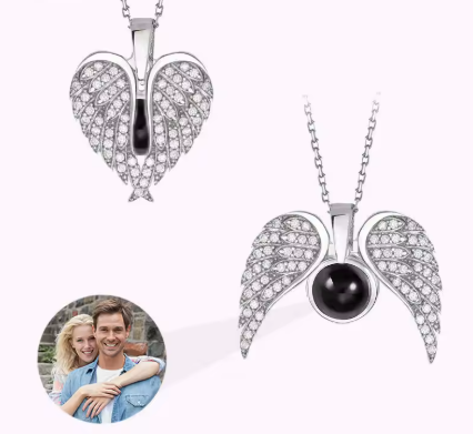 🕊️ Collar Ángel Guardián con Foto